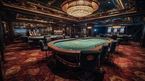 Dealer profesional dadumaster melayani permainan Casino Hold'em dengan kamera multi-sudut